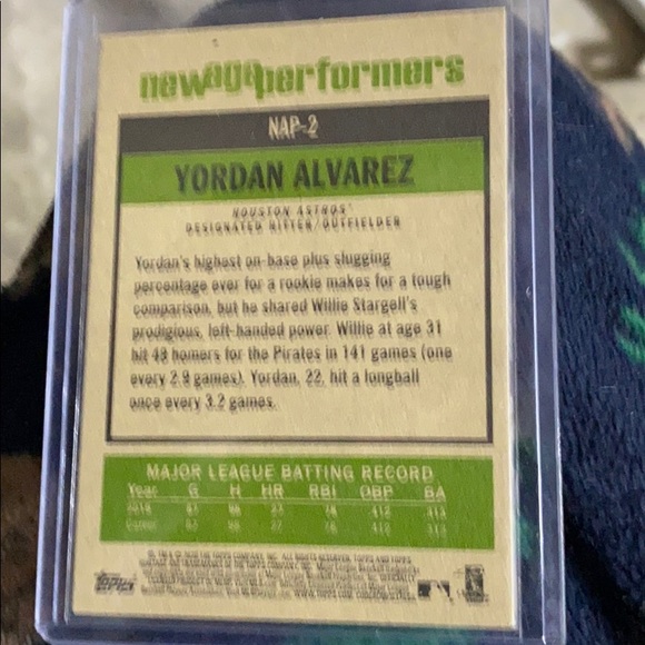 2020 Yordan Alvarez rookie of the year #NAP-2 - Picture 2 of 2